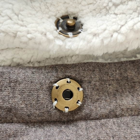 Free People Gray Shearling Coat - Picture 9 of 9